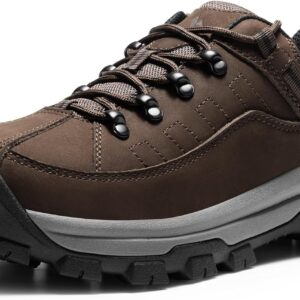 NORTIV 8 Men's Waterproof Hiking Shoes Non-Slip Trekking Trail Shoes Lightweight Durable Outdoor Work Shoes Bluff